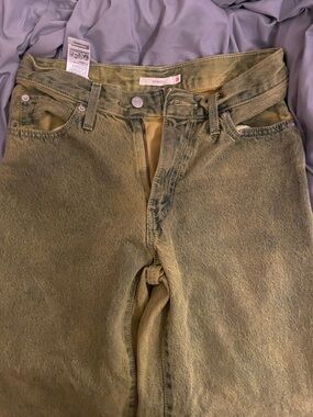 Levi’s Olive Green Washed Jeans